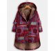 Women Winter Floral Printed Coat